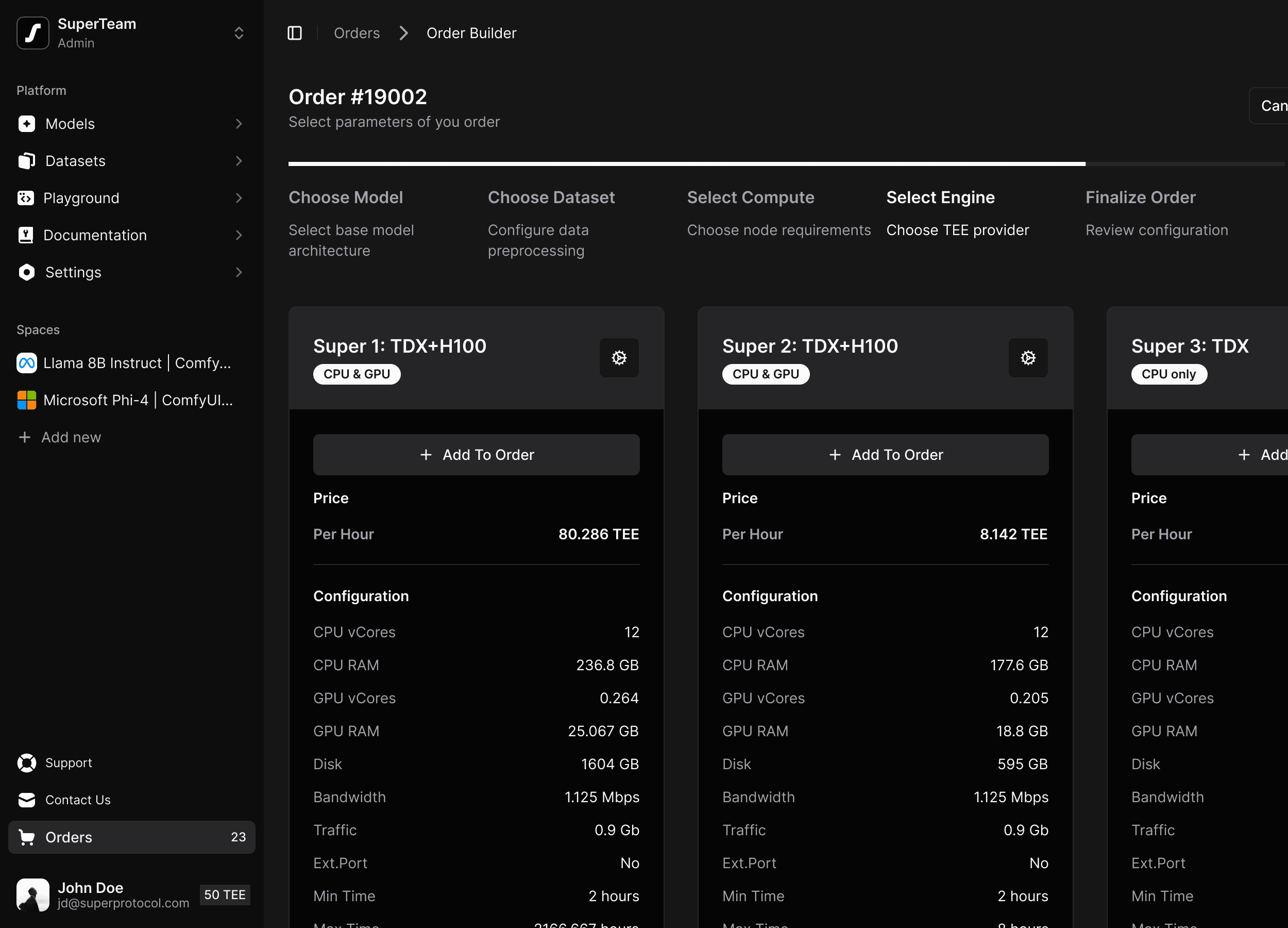tailus ui hero section